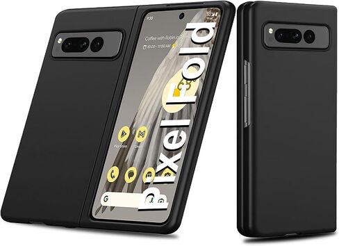 for Google Pixel Fold Case 2023 New, 2 in 1 Ultra Slim Lightweight Anti-Drop Wear-Resistant PC Material Hard Flip Cover for Google Pixel Fold 5G Heavy Duty Protective Phone Case (Black) in Saudi Arabia