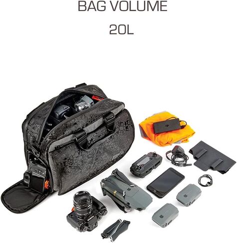 حقيبة كاميرا Toxic Wraith - حقيبة كاميرا مبطنة للتخزين الذكي مع حزام كتف ومقبض للحمل - Onyx 20L (WRAITH-ONYX-L) in Kuwait