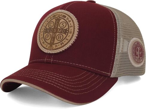 ساكوديدو | قبعة سائق الشاحنة Saint Benedict - قبعات Snapback، قابلة للتعديل، للجنسين، رائعة للصيد in Kuwait