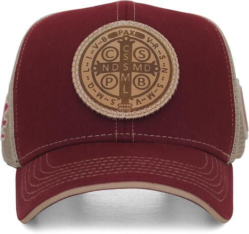 ساكوديدو | قبعة سائق الشاحنة Saint Benedict - قبعات Snapback، قابلة للتعديل، للجنسين، رائعة للصيد in Kuwait