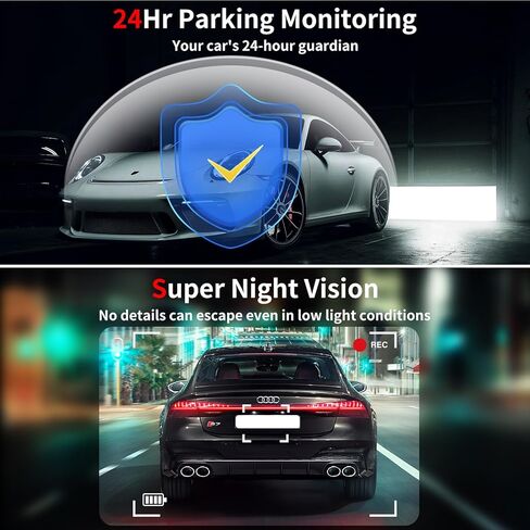 كاميرا داش كام أمامية 4K، كاميرا داش واي فاي للسيارات مع بطاقة SD سعة 64 جيجابايت، كاميرا WANLIPO Dashcam رؤية واسعة 170 درجة، كاميرا سيارة لاسلكية مع شاشة IPS 3 بوصة، مستشعر G، تسجيل حلقي، شاشة وقوف السيارات 24 ساعة، رؤية ليلية in Kuwait