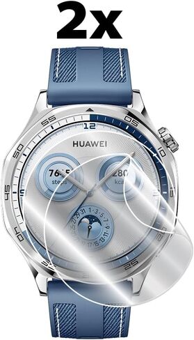 IPG Made for Huawei Watch GT 4 46mm Smartwatch Hydrogel Screen Protector (2 Units) Invisible HD Clear Film Anti Scratch Guard-Smooth/Self-Healing/Bubble Free forGT4-46mm in Kuwait