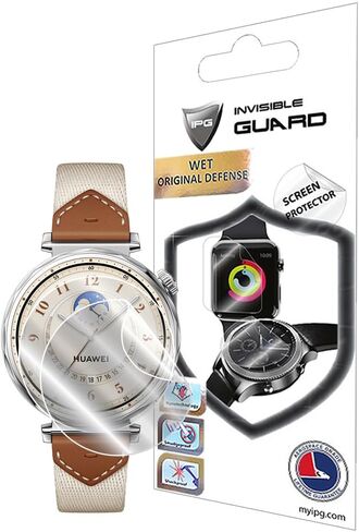 IPG Made for Huawei Watch GT 4 46mm Smartwatch Hydrogel Screen Protector (2 Units) Invisible HD Clear Film Anti Scratch Guard-Smooth/Self-Healing/Bubble Free forGT4-46mm in Kuwait