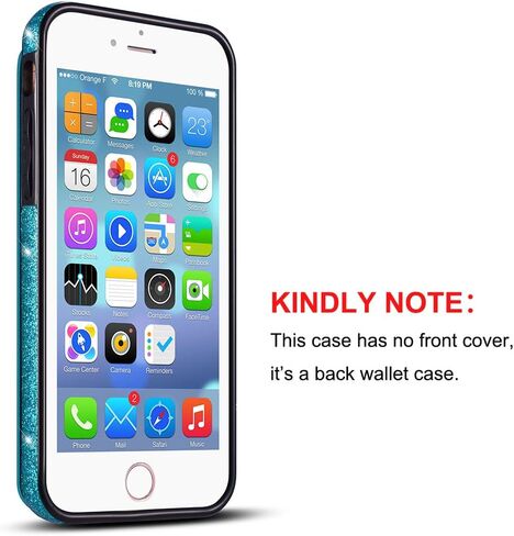 UEEBAI Case for iPhone SE 2022 5G/iPhone 7/iPhone 8/iPhone SE 2020, Luxury PU Leather Case [Magnetic] [Card Slots] Stand Durable Shockproof Case Back Wallet Flip Cover for iPhone SE3/SE2 - Blue#2 in Kuwait