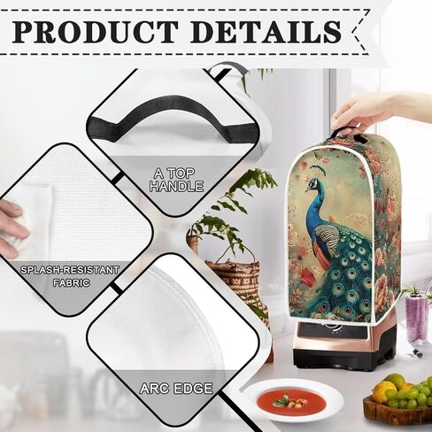 Sunflower Butterfly Blender Cover, Kitchen Dustproof Blender Cover Dust and Fingerprint Appliance Protector, Machine Washable in Kuwait
