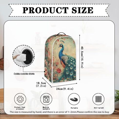 Sunflower Butterfly Blender Cover, Kitchen Dustproof Blender Cover Dust and Fingerprint Appliance Protector, Machine Washable in Kuwait