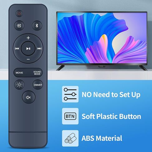 New Replacement Soundbar Remote Control for Onn 20 Inch Sound Bar 100075108 Speaker System in Saudi Arabia