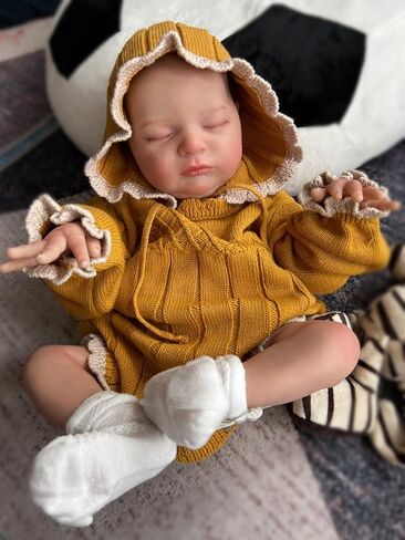 Zero Pam Realistic Reborn Dolls Girls 19 Inch Real Looking Babies Soft Silicone Baby Dolls That Look Real Looking Newborn Doll Lifelike Reborn Toddler in Kuwait