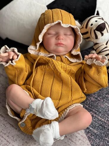 Zero Pam Realistic Reborn Dolls Girls 19 Inch Real Looking Babies Soft Silicone Baby Dolls That Look Real Looking Newborn Doll Lifelike Reborn Toddler in Kuwait