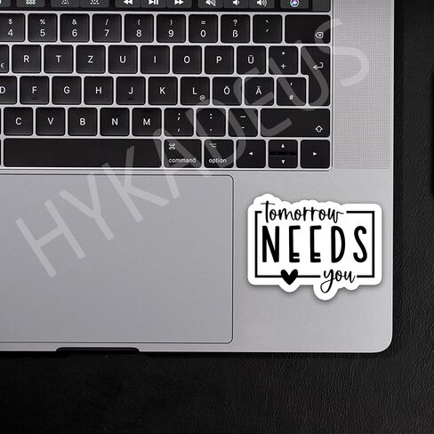 (3Pcs) Tomorrow Needs You Sticker, Inspirational Quote Sticker, Positive Motivational Self Love Gift, Waterproof Vinyl Decal for Books, Water Bottles, Laptops, Phones, Tumblers, Size 3 x 2.4 Inch in Saudi Arabia