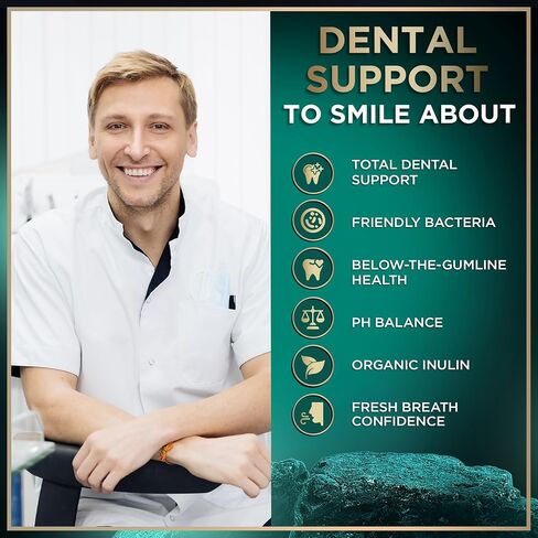 Oral Probiotics for Mouth Bad Breath - Dental Probiotics for Teeth and Gums - 3 Billion CFU Advanced Bad Breath Treatment for Mouth Health - 45 Prebiotic and Probiotic Lactobacillus Salivarius Tablets in Kuwait