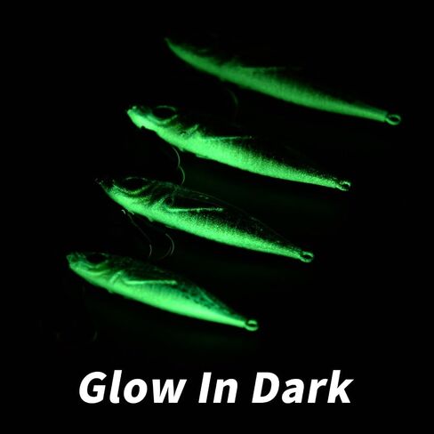 Slow Pitch Jigs 80g 120g 150g 200g Saltwater Fishing Lures 3D Colors Lead Fish Sinking Metal Jigs Jigging Lures with Butterfly Assist Hooks for Saltwater Sea Fishing Tuna Kingfish in Kuwait