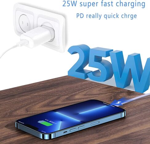 45W USB C Charger for New MacBook Air 13 inch 2020/2019 2018,Super Fast Wall Charger for Samsung Galaxy S24 Ultra/S24/S23 Ultra/S23/S22 Ultra/ S22+/S22, Note 10/Note 10+/Note 20 in Kuwait