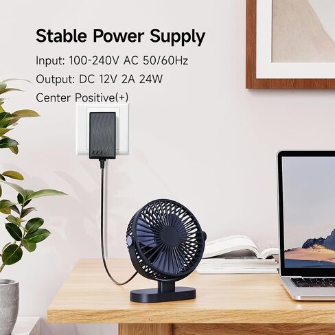 12V 2A 6ft Long AC Adapter Charger Replacement with 8 Tips, Regulated 12 Volts 2000mA Power Supply Cord for LED Strip Light, CCTV Camera, BT Speaker, GPS, Webcam, Router, DC12V Transformer-UL FCC in Saudi Arabia