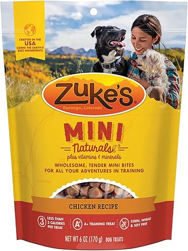 مجموعة متنوعة من Aurora Pet (3) مكافآت Zukes Mini Naturals الناعمة للكلاب (1) لحم البقر (1) الدجاج (1) البط [6 أوقية لكل منها] مع مناديل AuroraPet in Kuwait