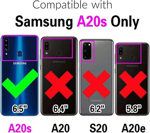 Phone Case for Samsung Galaxy A20S Wallet Cases with Tempered Glass Screen Protector Sunflower Leather Slim Flip Cover Card Holder Stand Cell Accessories Glaxay A 20S Plus Gaxaly A207M Women Rose Gold in Saudi Arabia