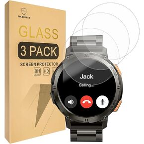 Mr.Shield Screen Protector compatible with KOSPET Tank T2 / AMAZTIM T2 [Tempered Glass] [3-Pack] [Japan Glass with 9H Hardness]