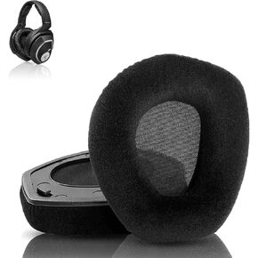 Soft Fabric Earpads Replacement Compatible with Sennheiser HDR165 HDR175 HDR185 HDR195 RS165 RS175 RS185 RS195 Headphones Ear Pads Cushion(Soft Fabric Foam)