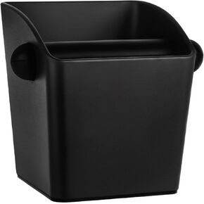 Espresso Knock Box Square High Side Wall Splash Prevention Design Knock Box Shock Absorbing Non Slip Knock Box Espresso With Removable Knock Bar Espresso Accessories for Home/Office