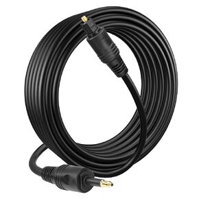 YACSEJAO Toslink to Mini Toslink Audio Cable 6FT 3.5 mm Mini Digital Optical to Toslink Digital S/PDIF Cable/Fiber Optic Cable for HDTV,Home Theater,Soundbar