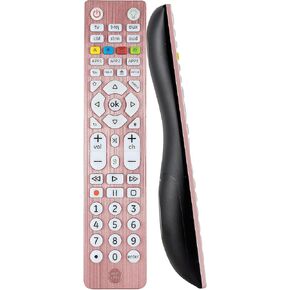 GE Backlit Universal Remote Control for Samsung, Vizio, LG, Sony, Sharp, Roku, Apple TV, TCL, Panasonic, Smart TV, Streaming Players, Blu-Ray, DVD, Simple Setup, 4-Device, Graphite, 48848