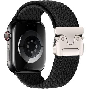 Braided Bands Compatible with Apple Watch 38mm 40mm 41mm 42mm 44mm 45mm 46mm 49mm for Women Men,Parachute Style Buckle Straps for iWatch Series 10 9 8 7 6 SE 5 4 3 2 Ultra 2 1
