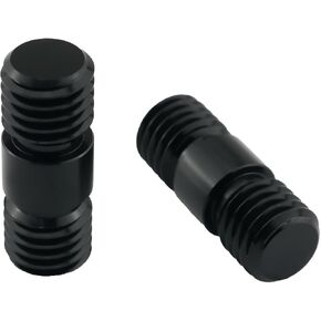 2PCS Shoulder Rig Rail System Aluminum Alloy M12 Thread 15mm Pole Tube Double Head Extender Screw Screw for Photography Equipment
