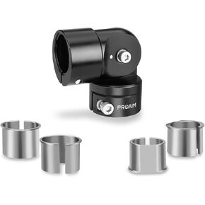 موصل/مقرنة PROAIM لأنبوب السقالة/قضبان السرعة Ø42 /48 /50 مم. لتجهيز كاميرا السيارة، هيكل من الألومنيوم. مرفق آمن، يدور بزاوية 180 درجة - تعديلات زاوية سهلة (CL-SCFT-01) in Kuwait