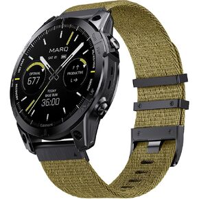 for Garmin Fenix 6/Fenix 5/Fenix 7 Watch Band 22mm Quick Release Nylon Watch Bands for Fenix 6 Pro/7 Pro/5 Plus/Forerunner 945/935/Approach S60/S62/Instinct 2