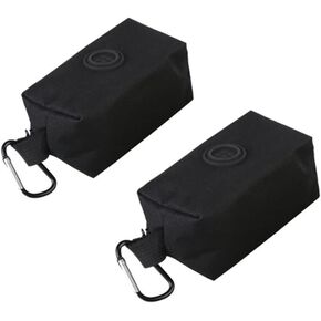 2 Pack Dog Poop Bag Holder, Pet Dog Waste Bag Dispenser for Leash with Metal Clip, Hand Free Doggie Dog Bag Holder Attachment, Fit Any Dog Leash Belt (Blue)