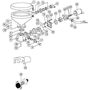Jabsco Discharge Port, Plastic 37010 44107-1000, Discharge Port, Plastic 37010