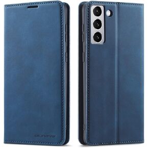 QLTYPRI for Samsung Galaxy S23 Plus Case, Premium PU Leather Cover TPU Bumper with Card Holder Kickstand Hidden Magnetic Adsorption Shockproof Flip Wallet Case for Samsung Galaxy S23 Plus - Black