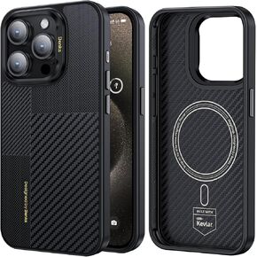 BENKS Montage ArmorPro Case for iPhone 16 Pro, Built with Dupont Kevlar [600D & 1500D Aramid], [Compatible with Magsafe] [Military Grade Protection] Shockproof iPhone 16 Pro Case