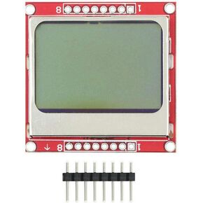 DEVMO 84 * 48 84x48 LCD Module White Backlight PCB Compatible with 5110 Ar-duino Raspberry pi USA