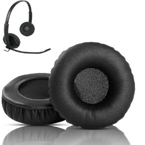 Professional Replacement Ear Pads Cushion Compatible with Plantronics Blackwire C320 USB Headset Earpads Cover with Skin-Friendly Soft Protein Leather and Memory Foam
