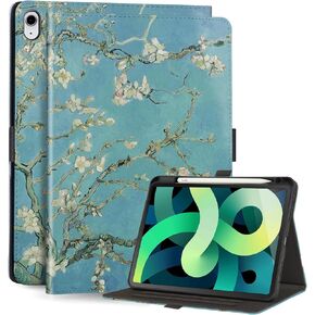 Case for iPad Air 6th 11 inch M2 /4th/5th Generation 10.9 with Pencil Holder, Auto Wake/Sleep, Magnetic Clasp, Folio Protective Cover for Apple iPad Air 6/4/5 Gen 2024/2020/2022, Starry Night