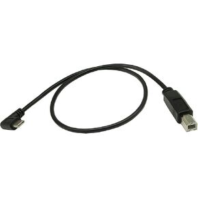 zdyCGTime Type C Printer Cable, 90 Degree Right Angle USB 2.0 Type C (USB-C) to Type B (USB-B) Printer Scanner Cable -18Inchs