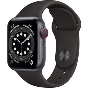 Apple Watch Series 6 (GPS، 40 ملم) - (المنتج) أحمر - هيكل من الألومنيوم مع (المنتج) أحمر﻿ - حزام رياضي