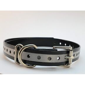 Sparky Pet Co - Reflective Yellow 1" Roller Buckle High Flex Dog Collar - Compatible with E Collar Systems