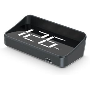 New HUD M2, Head up Display for car, Small LED auto-Sensing, Comes with a Built-in Light Shield, Plug-and-Play for All Vehicles.
