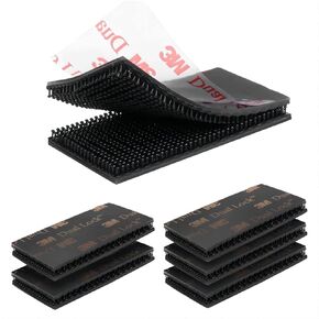 Dual Lock Fastener 1in x 2in Heavy Duty Mounting Tape, 10PCS Reclosable Self Mating Fastener SJ3550 400 Black for Indoor/Outdoor