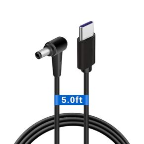 كابل شحن USB-C إلى 4.5 ملم لجهاز ASUS Q524 Q524U Q534 Q534U Q524UQ Q534UX Q534UXK P2540U P2540UA P2540NV P2540UV Q524UQ-BBI7T15 2 في 1 15.6 بوصة كمبيوتر محمول بشاشة تعمل باللمس طرف تيار مستمر