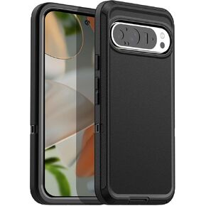 AICase for Google Pixel 9 Pro XL Case with Belt Clip,3-Layer Heavy Duty Drop Protection Full Body Rugged Shockproof/Dust Proof Military Protective Tough Durable Phone Cover for Google Pixel 9 Pro XL