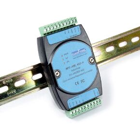 COMMFRONT Industrial RS485 / RS422 Isolator/Repeater/Converter, 2500V Optical Isolation, 600W Surge and 15kV ESD Static Protection, DIN-Rail/Wall/Panel Mount