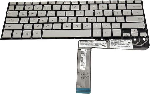 US Layout Keyboard Without Frame Silver Replacement for 0KNB0-3122US00 9Z.N8JPC.D01 PK1316W410S Fit for ASUS Q302LA Q302UA Q304UA Q304U Q304UA-BHI5T11 Q304UA-BBI5T10 in Saudi Arabia