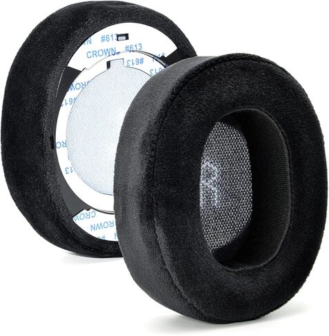 وسائد أذن E55BT تعمل على ترقية القطيفة السميكة - غطاء وسادة أذن إسفنجي بديل متوافق مع سماعات JBL E55BT E55 bt اللاسلكية بتقنية البلوتوث، إسفنج ذاكرة عازل للضوضاء، سُمك إضافي in Kuwait