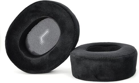 وسائد أذن E55BT تعمل على ترقية القطيفة السميكة - غطاء وسادة أذن إسفنجي بديل متوافق مع سماعات JBL E55BT E55 bt اللاسلكية بتقنية البلوتوث، إسفنج ذاكرة عازل للضوضاء، سُمك إضافي in Kuwait