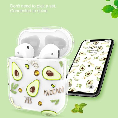 غطاء حافظة لجهاز AirPods Pro 2، حافظة AirPods أنيقة للنساء والفتيات، غطاء حماية صلب بأنماط اليوسفي اللطيفة قابل للحمل ومقاوم للصدمات، جراب Air Pods Pro2 أمامي مرئي in Saudi Arabia