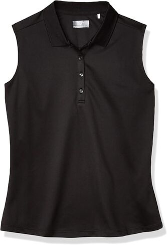Callaway Women's Solid Knit Sleeveless Golf Polo Shirt in Kuwait