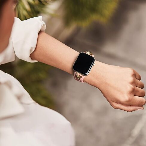 Sport Watch Bands with Charms Decor Compatible with Apple Watch Band 38mm 40mm 41mm 42mm 44mm 45mm 46mm 49mm Women Men, Breathable Silicone Strap for iWatch Series 10 9 8 7 6 5 4 3 2 1 SE Ultra in Saudi Arabia